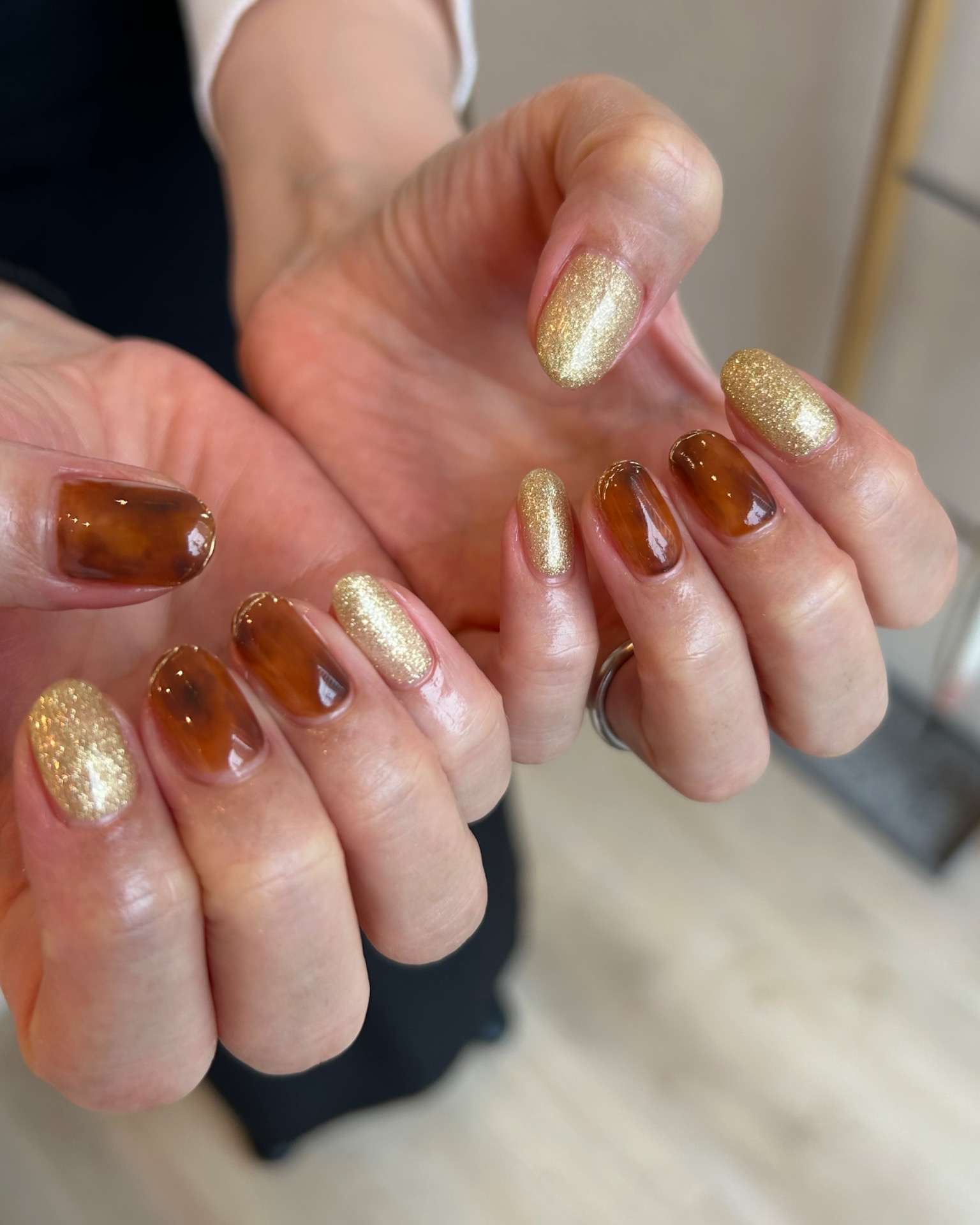 べっ甲ネイル|千里丘ネイルサロン|atelier classic