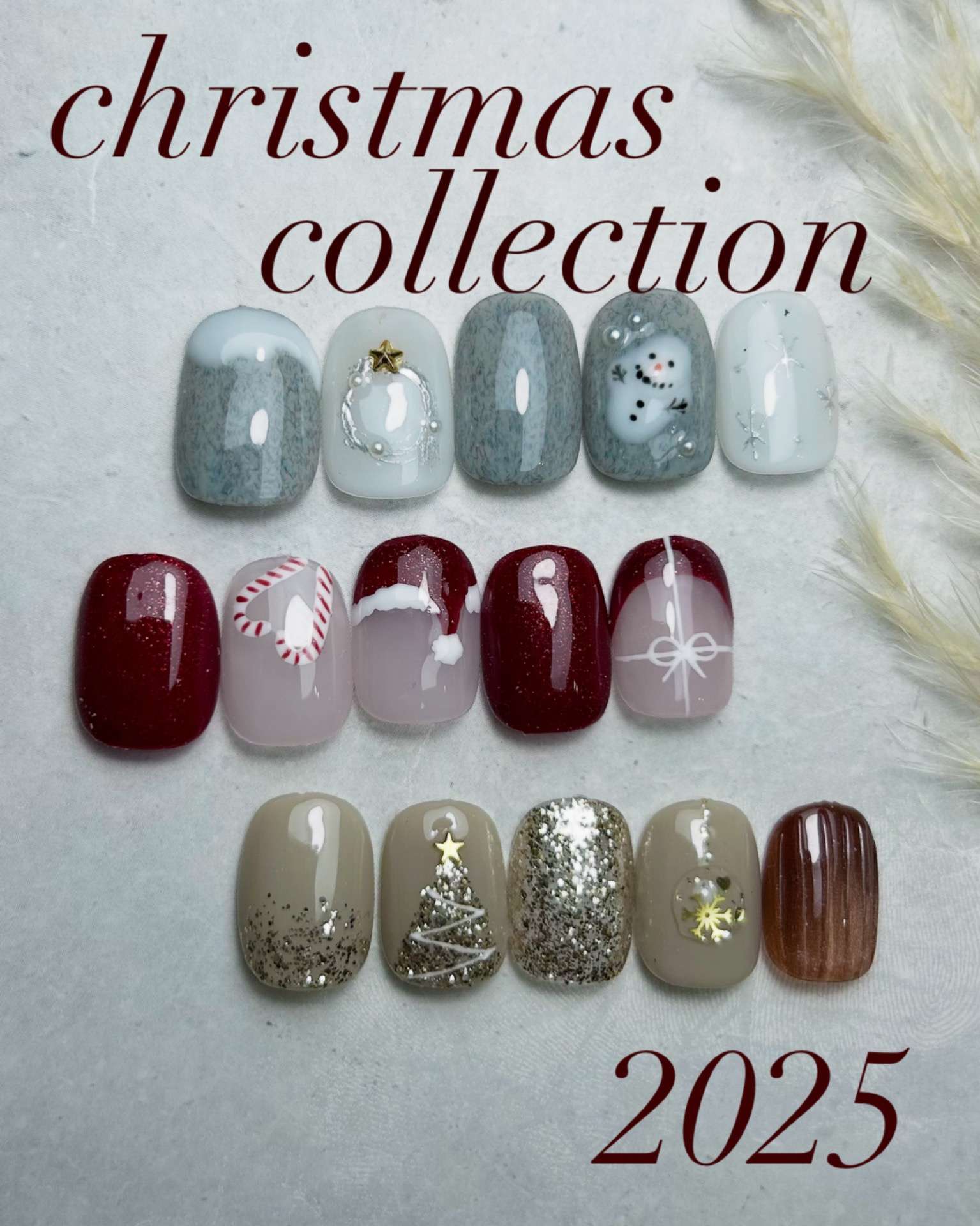 クリスマスデザイン|千里丘 茨木ネイルサロン|atelier classic